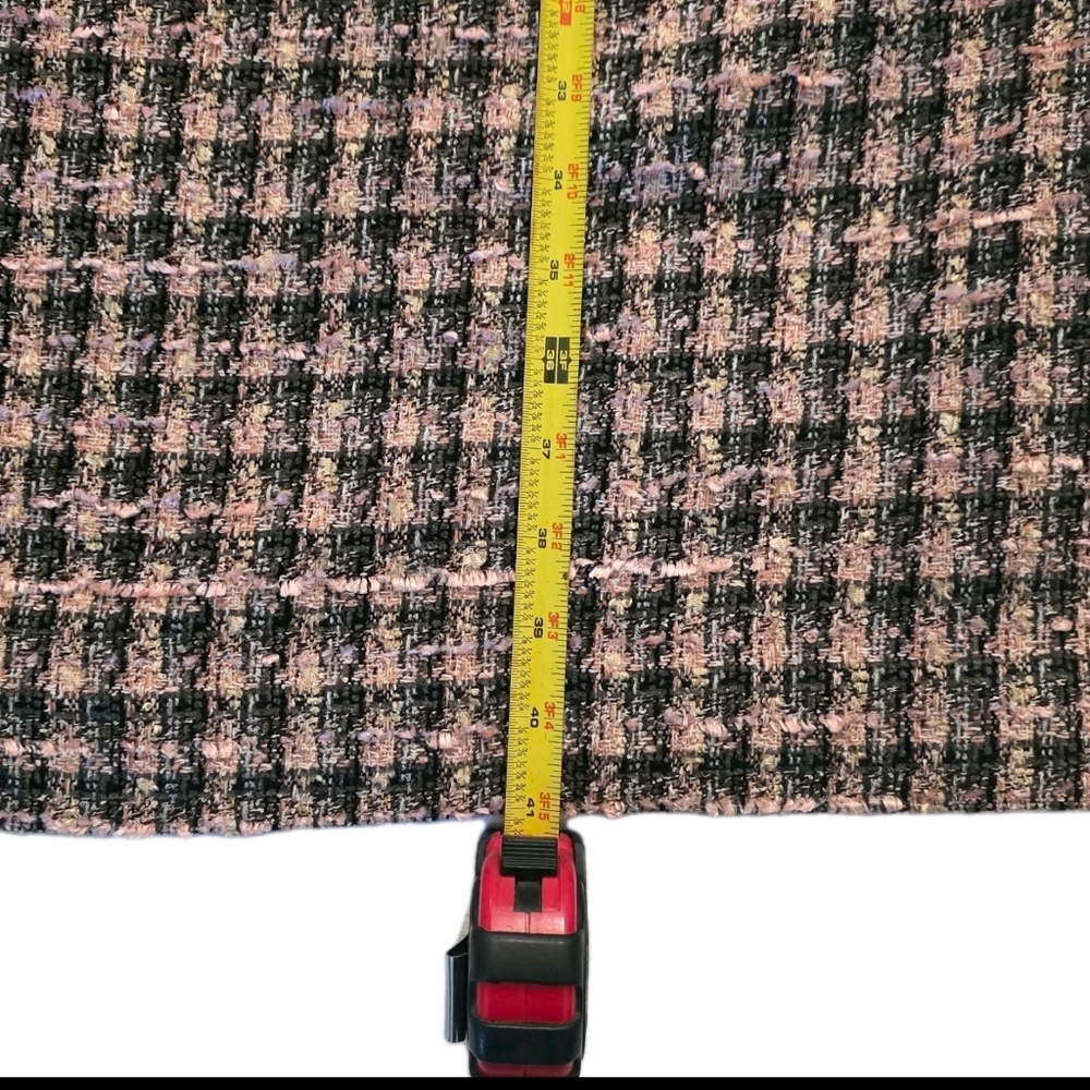 Talbots Tweed Sleeveless Sheath Dress Pink Womens 18W Plus Size Preppy Career - Picture 4 of 13